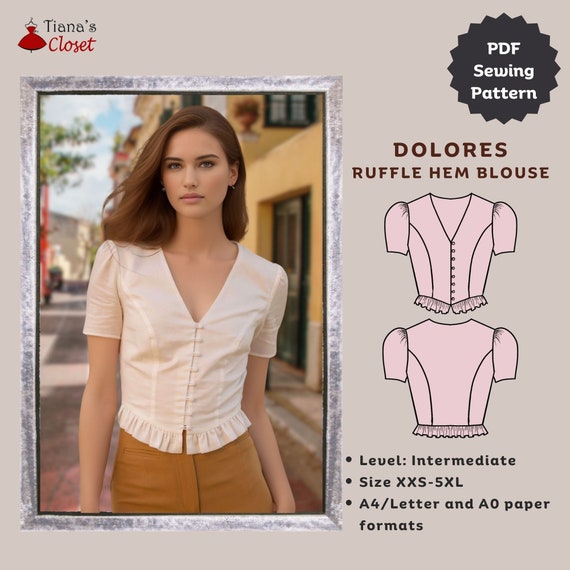 ruffle waist top