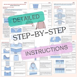 Sora Double Ruffle Sleeve Knit Top - PDF Sewing Pattern | Digital ...