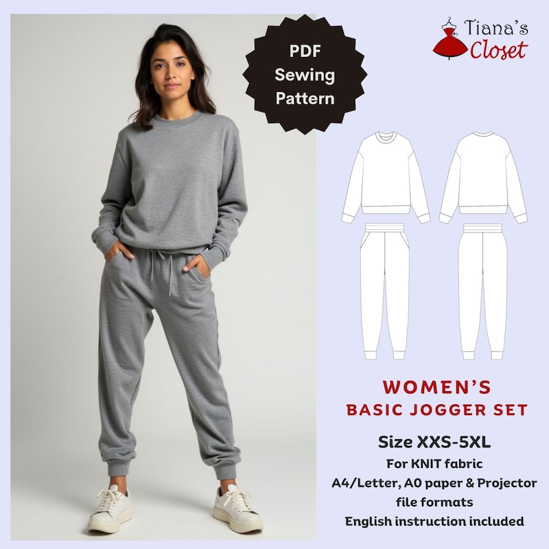 Sweats Pattern TianasClosetPatterns - Etsy