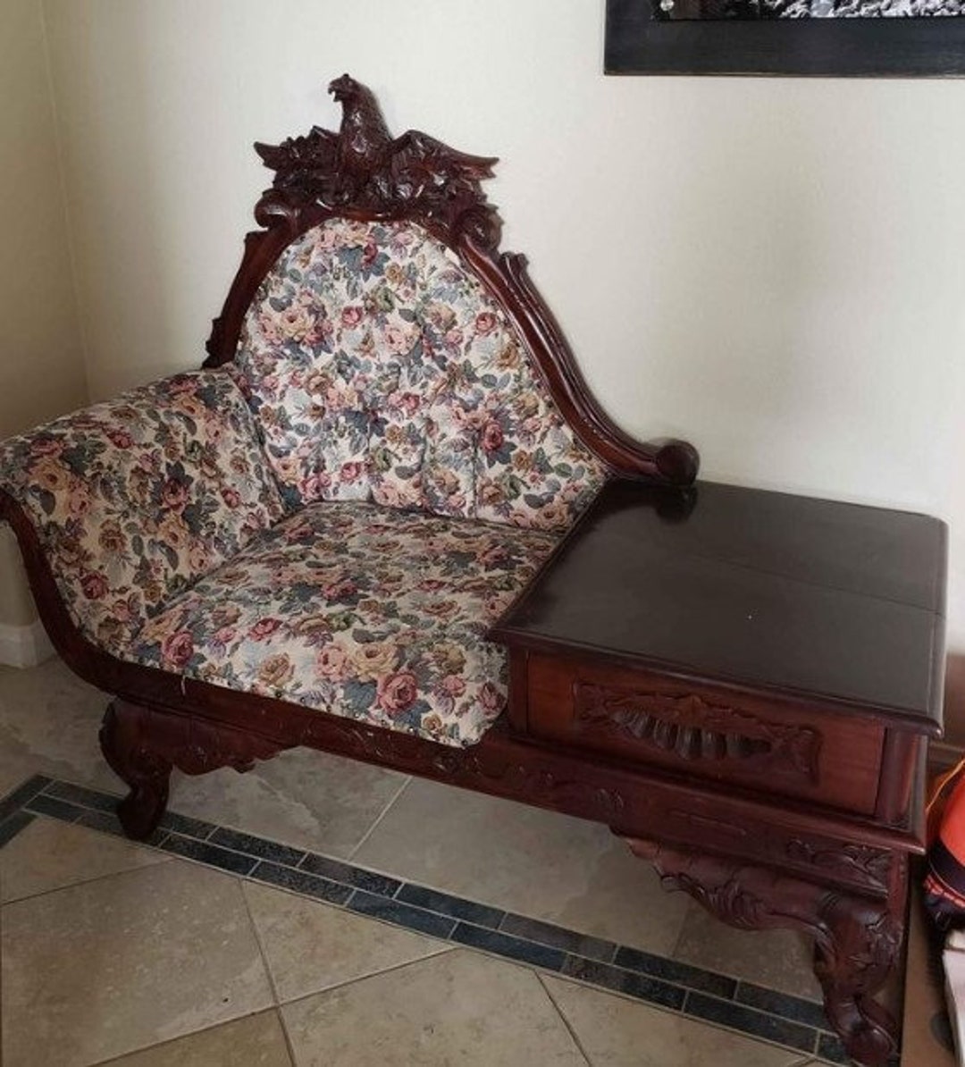 Antique Victorian Gossip Chair. Etsy