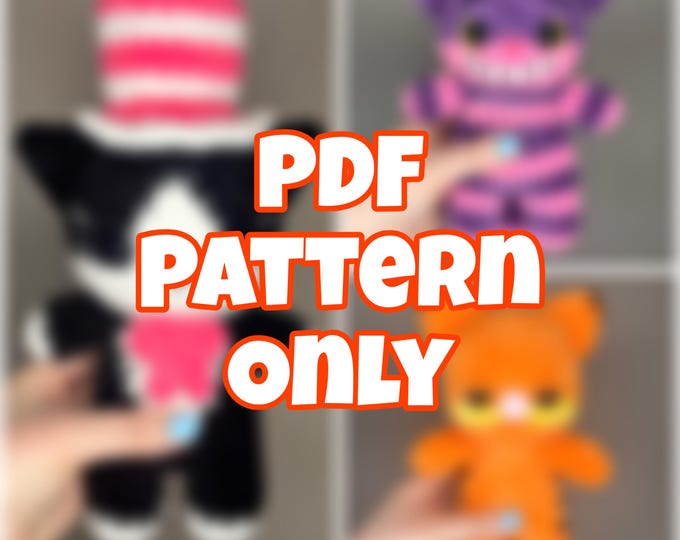 3 in 1 Crochet Cat Friends Bundle - Digital Pattern ONLY