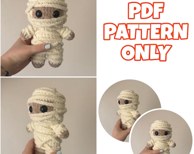 Mini Crochet Low Sew Mummy - Digital Pattern ONLY