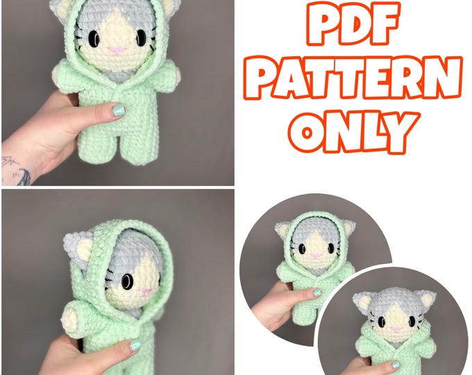 Crochet Shorthair Cat - Digital Pattern ONLY