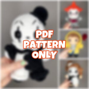 4 in 1 Mini Crochet Halloween/Horror Bundle-Digital Pattern (NOT a physical item) Written in English (US) terminology *Read description!!*