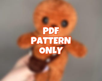 Schema all'uncinetto per un omino con i capelli in formato PDF / Simpatico peluche amigurumi a bassa cucitura / Schema all'uncinetto per una creatura fantasy - SOLO download digitale