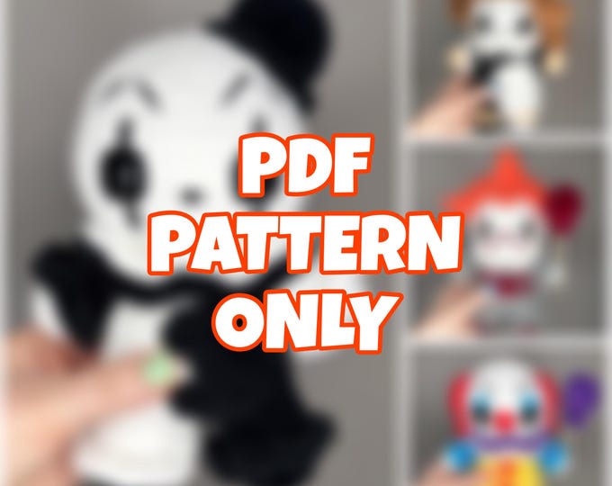 4 in 1 Mini Crochet Horror Clown Bundle - Digital Pattern ONLY
