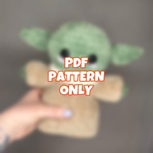 Green Alien Crochet Pattern PDF | Cute Low-Sew Amigurumi Plushie | Fantasy Creature Crochet Pattern Digital Download ONLY