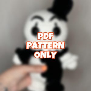 Schema all'uncinetto per clown slasher in formato PDF / Peluche amigurumi horror carino / Peluche all'uncinetto per Halloween scaricabile SOLO in formato digitale