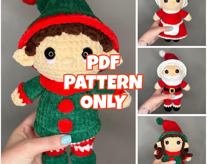 4 in 1 Crochet Christmas Bundle - Digital Pattern ONLY