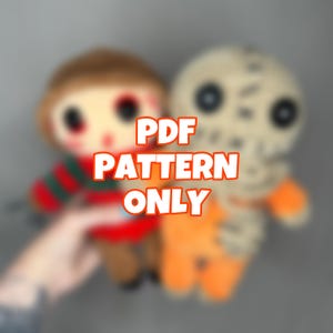 Crochet Horror Bundle PDF | Cute Halloween Horror Amigurumi Plushies | Horror Crochet Pattern Digital Download ONLY
