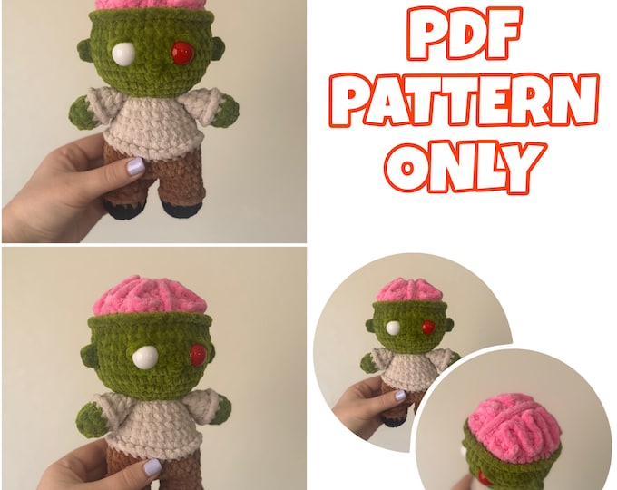 Mini Crochet Zombie - Digital Pattern ONLY