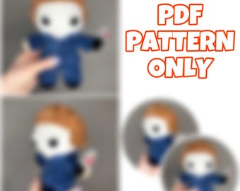 Mini Halloween Slasher Crochet Pattern PDF | Cute Horror Amigurumi Plushie | Halloween Crochet Pattern Digital Download ONLY