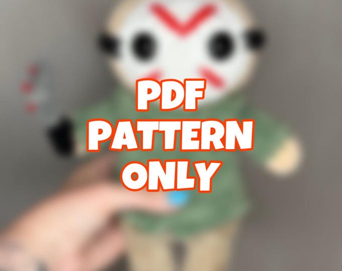 Crochet Hockey Mask Man - Digital Pattern ONLY