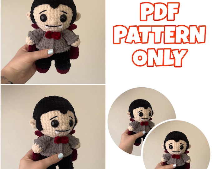 Mini Crochet Vampire - Digital Pattern ONLY