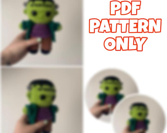 Mini Crochet Zombie Monster - Digital Pattern ONLY