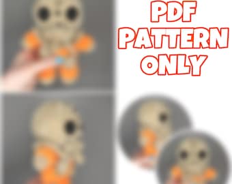 Mini-Halloween-Wächter-Häkelanleitung (PDF) | Niedliches Horror-Amigurumi-Plüschtier | Halloween-Häkelanleitung (nur digitaler Download)