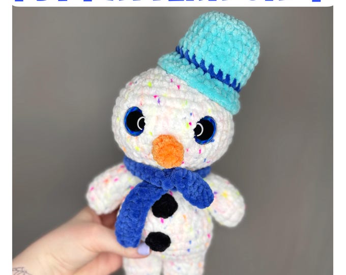 Crochet Snowman - Digital Pattern ONLY