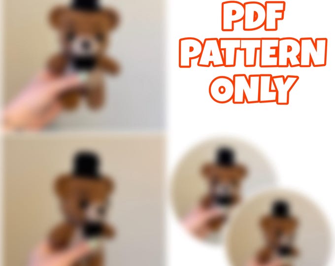 Teddy Bear In A Hat Crochet Pattern PDF | Digital Pattern ONLY