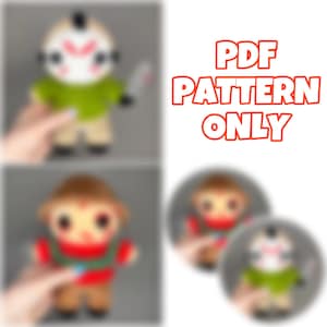 2 in 1 Crochet Mini Horror Friends Bundle-Digital Pattern (NOT a physical item) Written in English (US) terminology. *Read description!!*