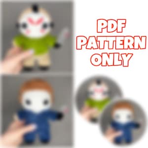 2 in 1 Crochet Mini Killer Bundle-Digital Pattern (NOT a physical item) Written in English (US) terminology. *Read description!!*