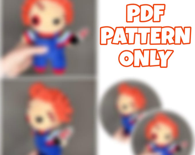 Mini Crochet Evil Doll - Digital Pattern ONLY