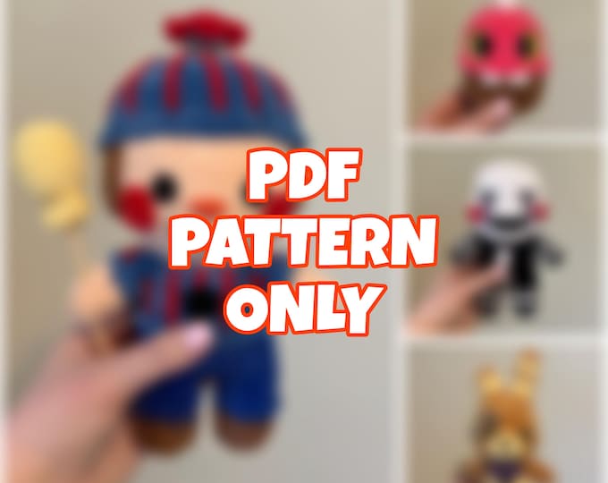 4 in 1 Balloon Buddy, Cupcake, Puppet, & Bunny Crochet Pattern Bundle PDF | Digital Pattern ONLY