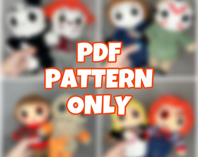 8 in 1 Crochet Halloween/Horror Bundle - Digital Pattern ONLY