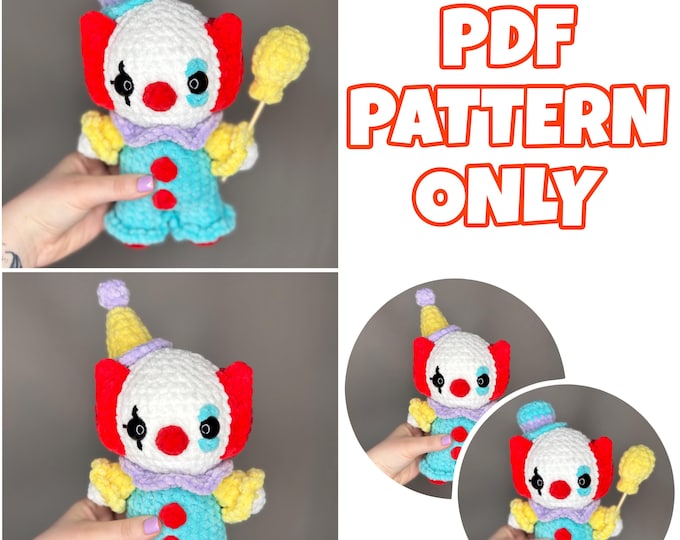 Mini Crochet Basic Clown - Digital Pattern ONLY