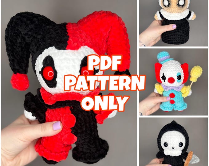 4 in 1 Mini Crochet Halloween Bundle - Digital Pattern ONLY