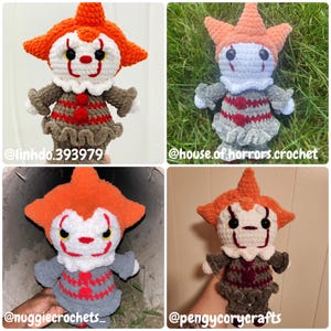 Crochet Clown Horror Bundle PDF | Cute Amigurumi Halloween Slasher Clowns | Crochet Pattern Digital Download ONLY image 6