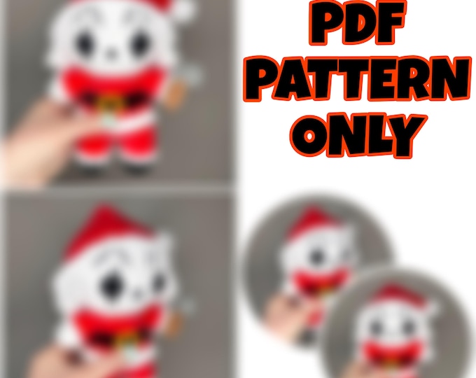 Mini Crochet Santa Slasher Clown - Digital Pattern ONLY