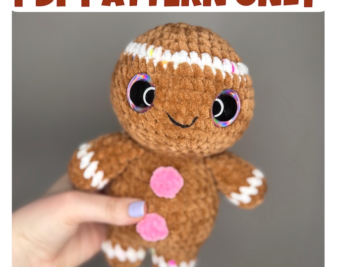 Crochet Gingerbread Man - Digital Pattern ONLY