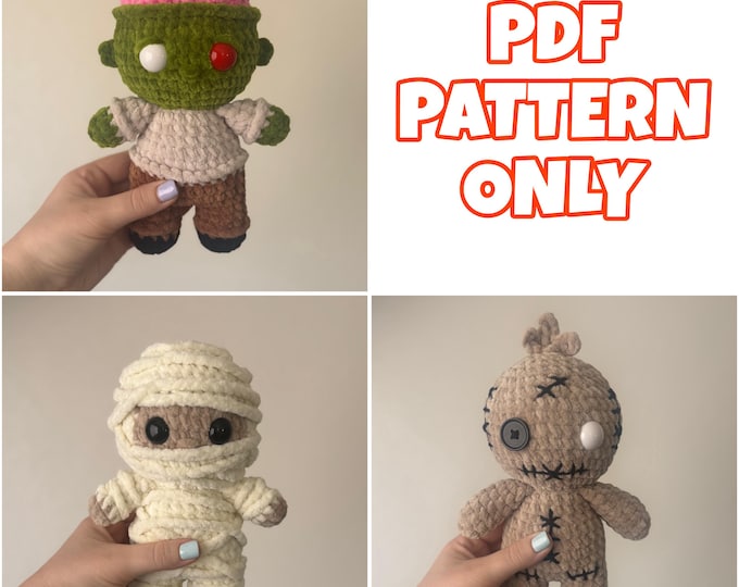 Mini 3 in 1 Crochet Halloween Bundle - Digital Pattern ONLY