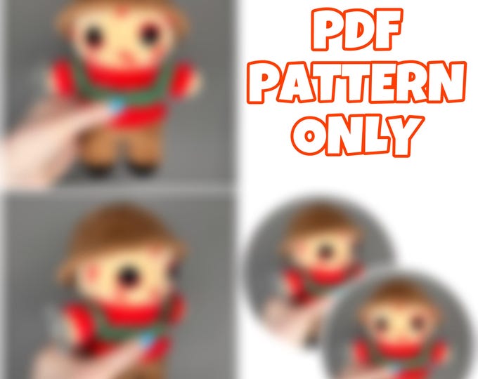 Mini Crochet Mr. Nightmare - Digital Pattern ONLY