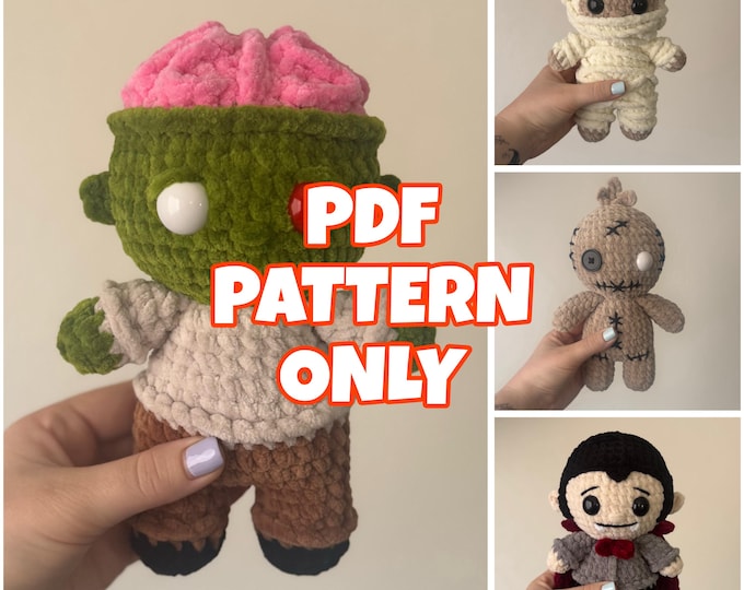 4 in 1 Mini Crochet Halloween Bundle - Digital Pattern ONLY