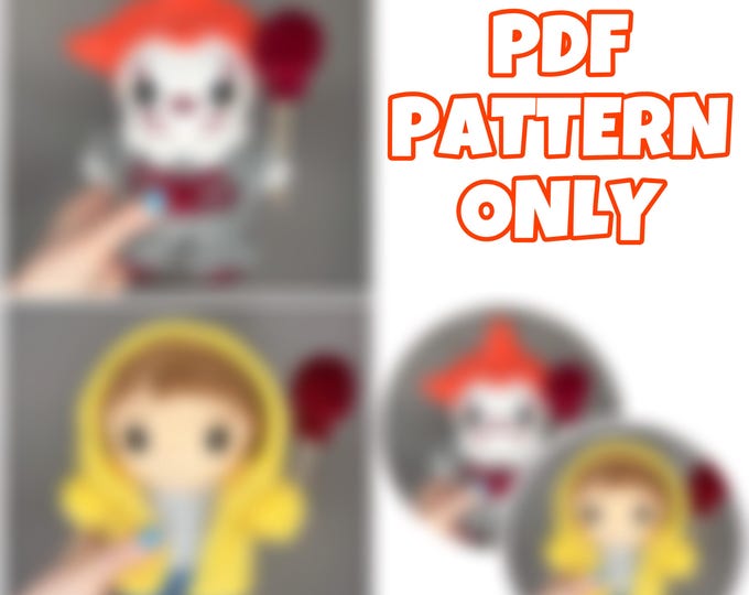 2 in 1 Crochet Mini Creepy Bundle - Digital Pattern ONLY