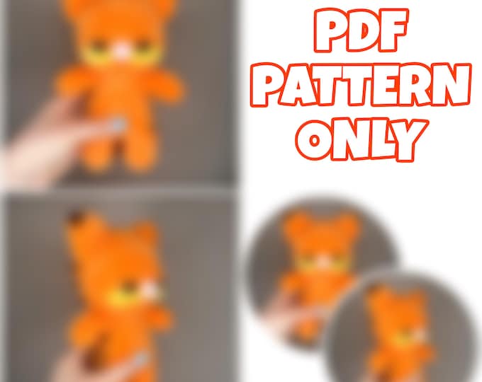 Crochet Orange Cat - Digital Pattern ONLY