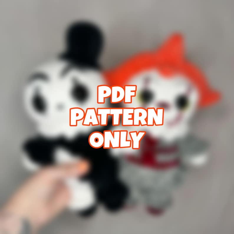 Crochet Clown Horror Bundle PDF | Cute Amigurumi Halloween Slasher Clowns | Crochet Pattern Digital Download ONLY image 1