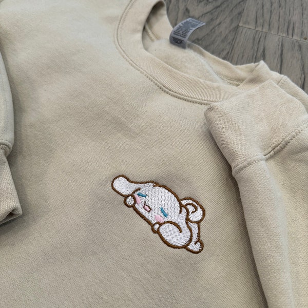 Kawaii embroidered pullover sweater