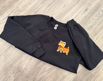 Lunar New Year embroidered pullover sweater