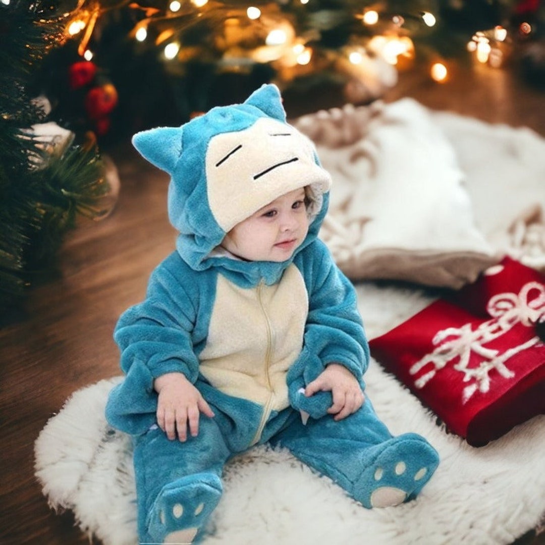SNORLAX BABY COSTUME Baby Clothes Pikachu Clothing Baby Etsy