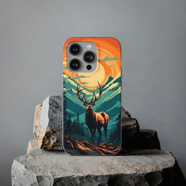 Elk mountains phone case for iPhone Samsung galaxy iPhone 11/12/13/14 XR X PRO MAX Plus  Samsung s23/s22/s21