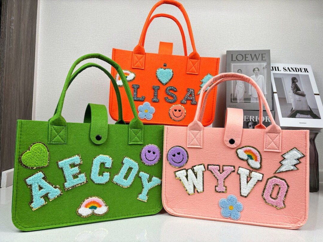 Personalized Nylon Duffle Bag Custom Name Duffle Bag With Chenille