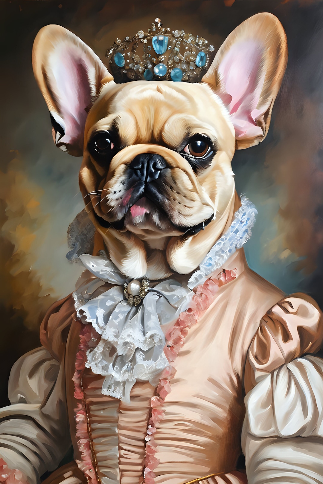 French Bulldog Printable Marie Vintage Dog Art Etsy