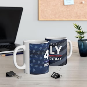 Happy 4th of July Patriotic Navy Mug