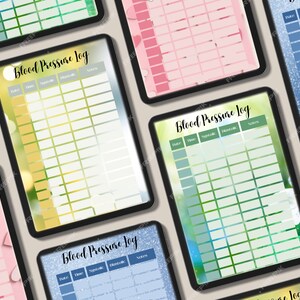 Biweekly Blood Pressure Log Set - Nurse-Designed, Monthly Themes