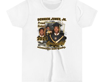 T-shirt de remise des diplômes Derrick Jones, Jr. pour jeune (soeur)