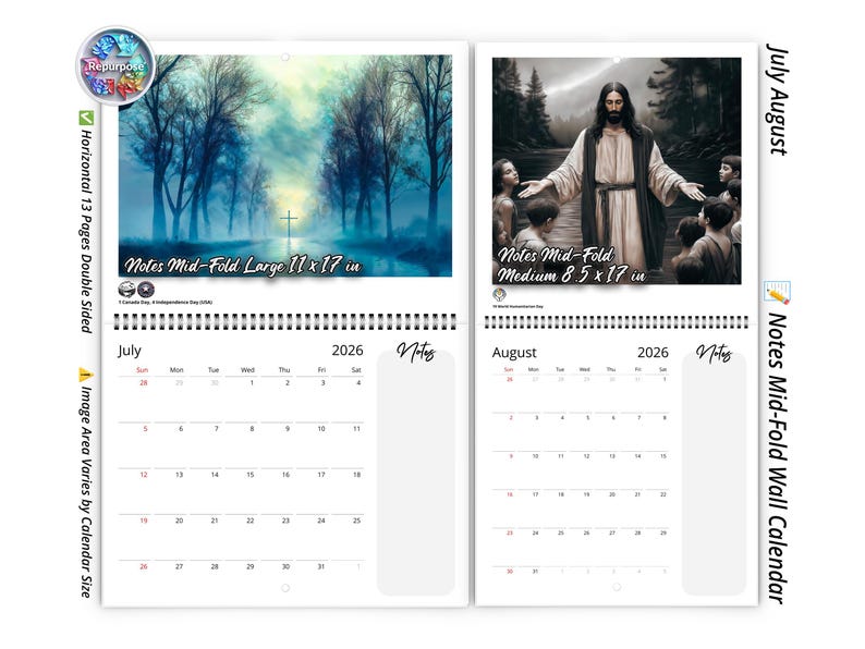 2026 Light of Jesus Wall Calendar by Kaleidoscope Artisan ...
