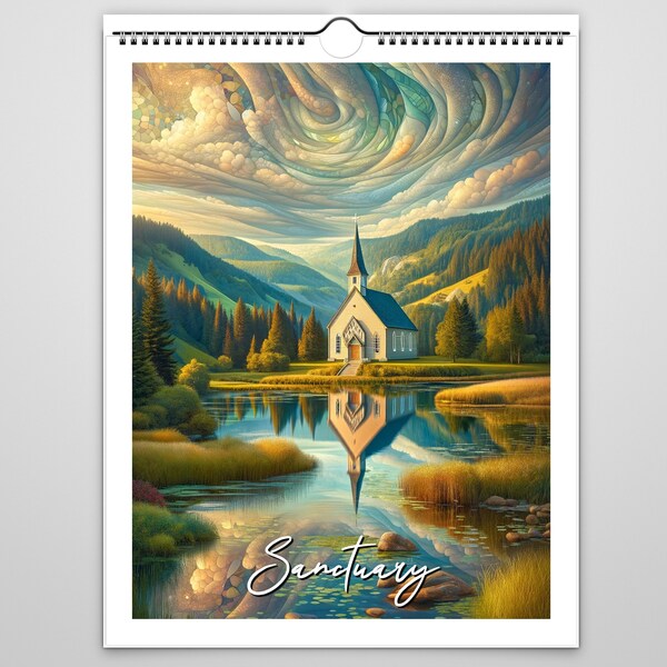 Kaleidoscope Artisan Wall Calendar 2024 - Sanctuary