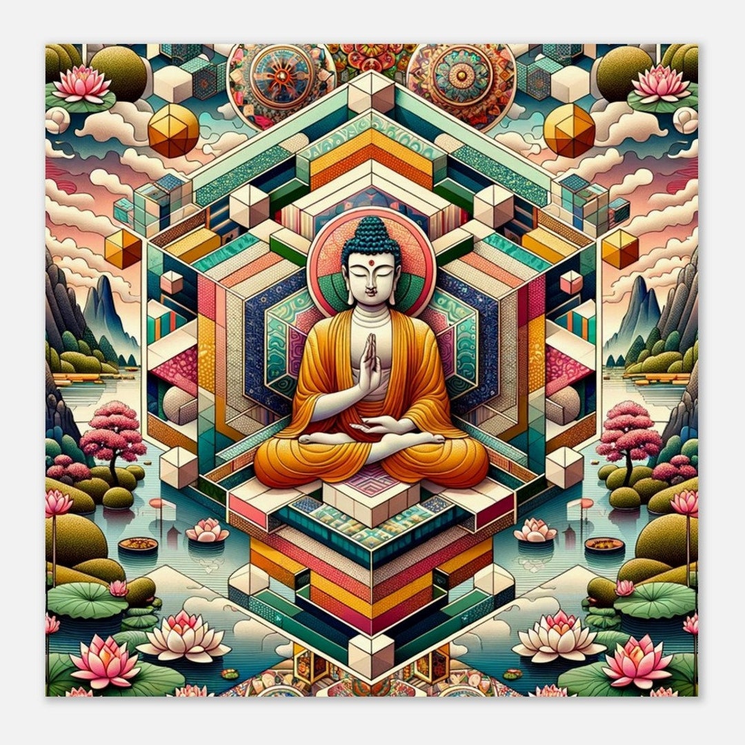 Kaleidoscope Artisan Museum Quality Poster Zen Etsy